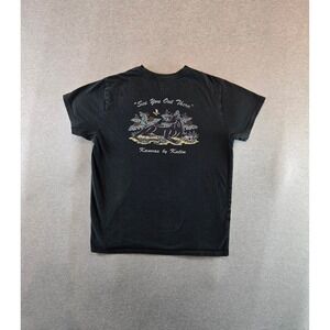 Katin Prowl Tee Mens Large Washed Black Graphic Panther Organic Cotton T-Shirt